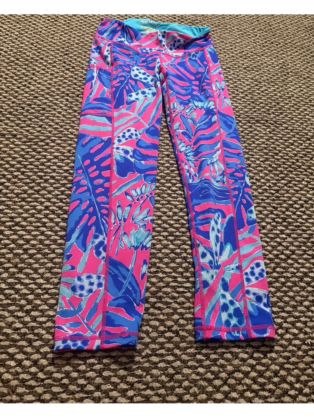 LILLY PULITZER " KELLY" SKINNY ANKLE PANT BOUGAINVILLEA PINK  SIZE Small